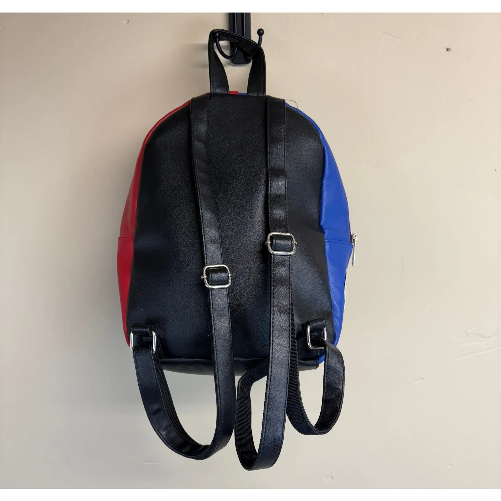 Bioworld My Hero Academia Shoto Todoroki Fire & Ice Faux Leather Mini Backpack Blue - Image 3