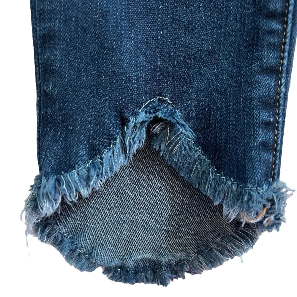 Frame Jeans Le Skinny de Jeanne Frayed Scallop Hem Size 27 - Image 7