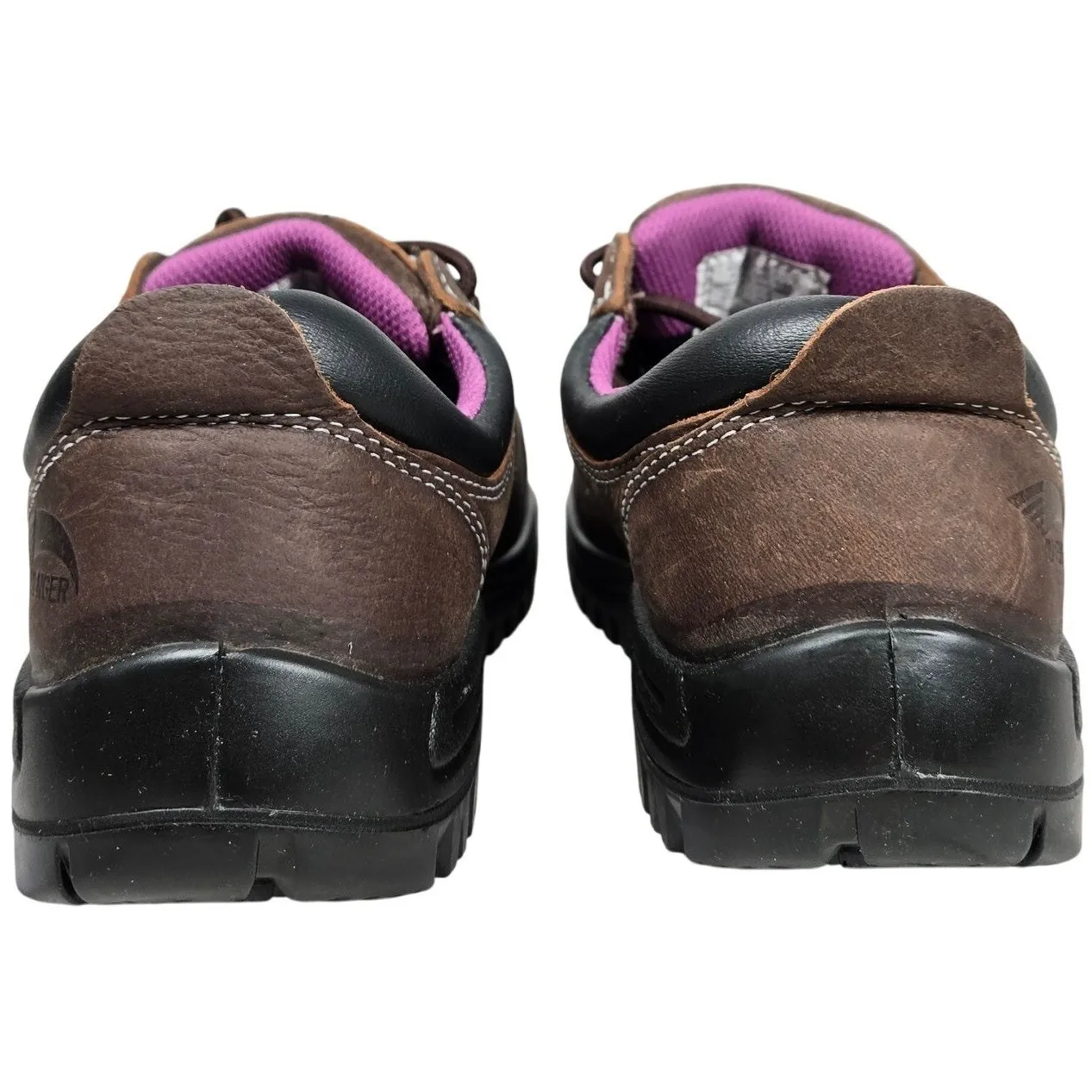 AVENGER Work Boots Women Brown Leather Steel Toe‎ EH Rated Safety Shoes 9.5 NWT - Image 7