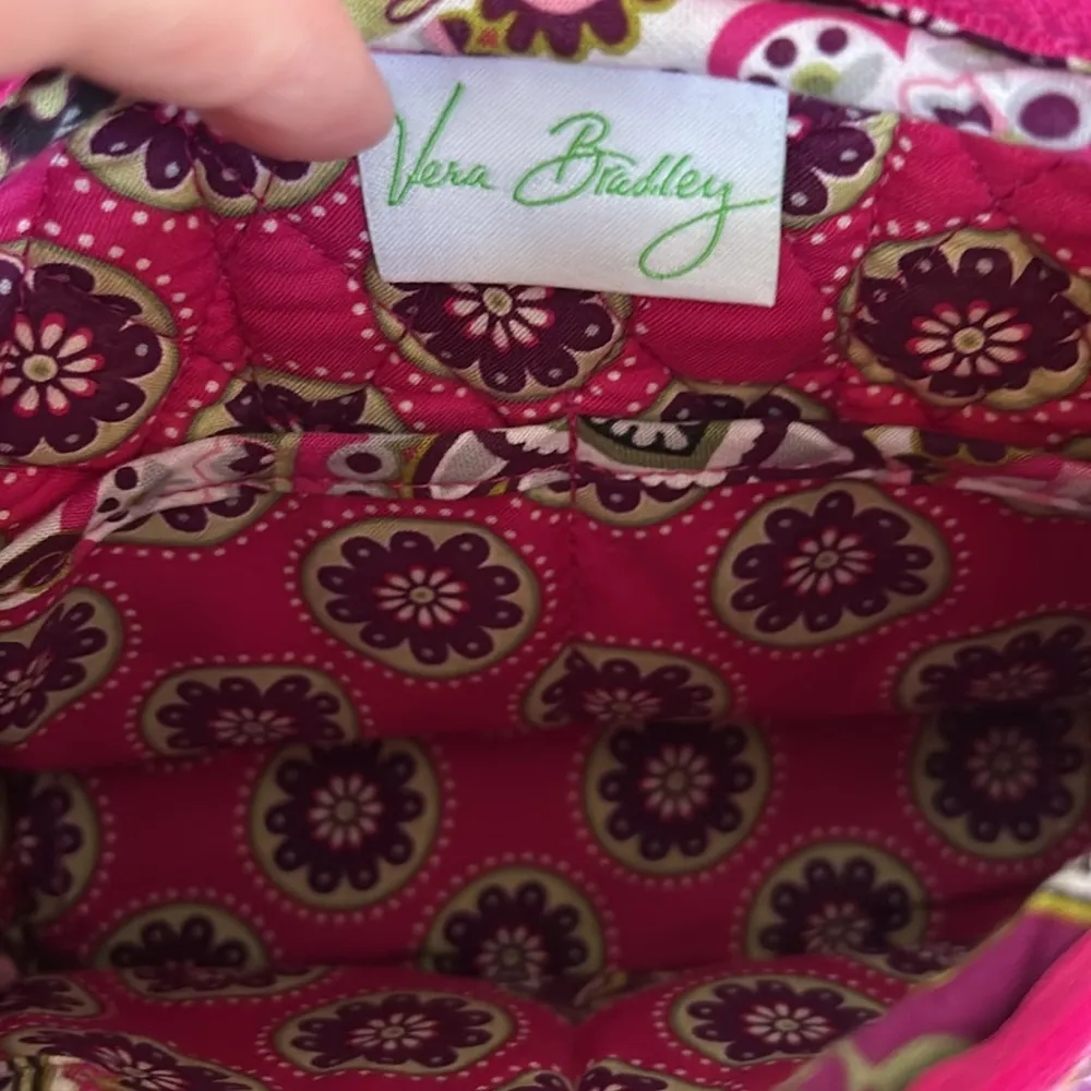Vera Bradley Pink/Brown Paisley Small Fabric Purse - Image 10