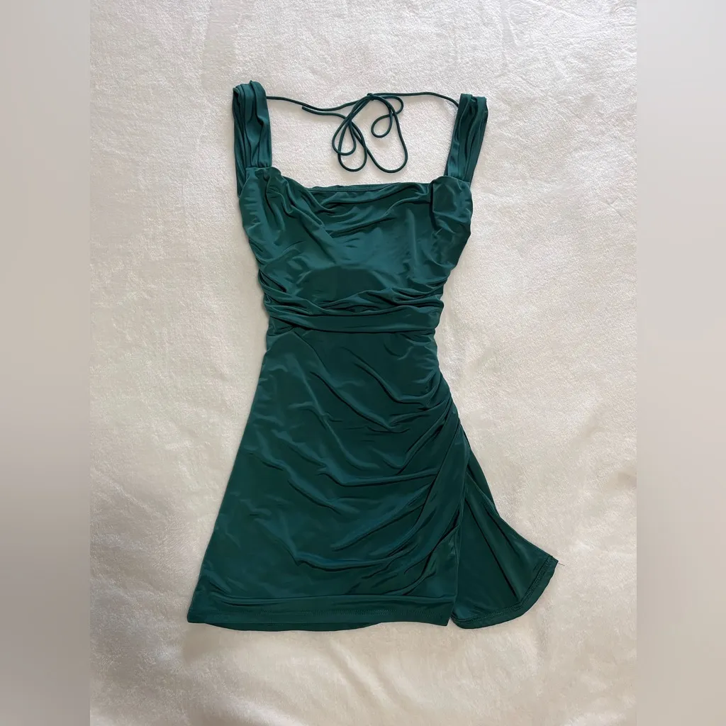 LUCY IN THE SKY Formal Party Draped Mini Dress Women’s Sz S EUC - Image 4