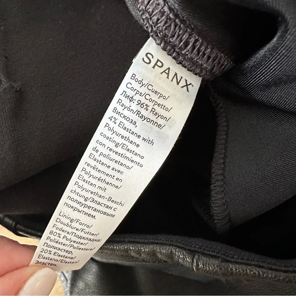 Spanx Faux Leather Jogger Pants - Image 5