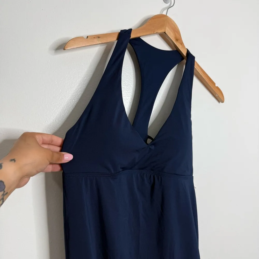 NWT Carve Designs La Jolla Beach Dress In Navy  UPF 50+ 4 Way Stretch Padded Bra - Image 3