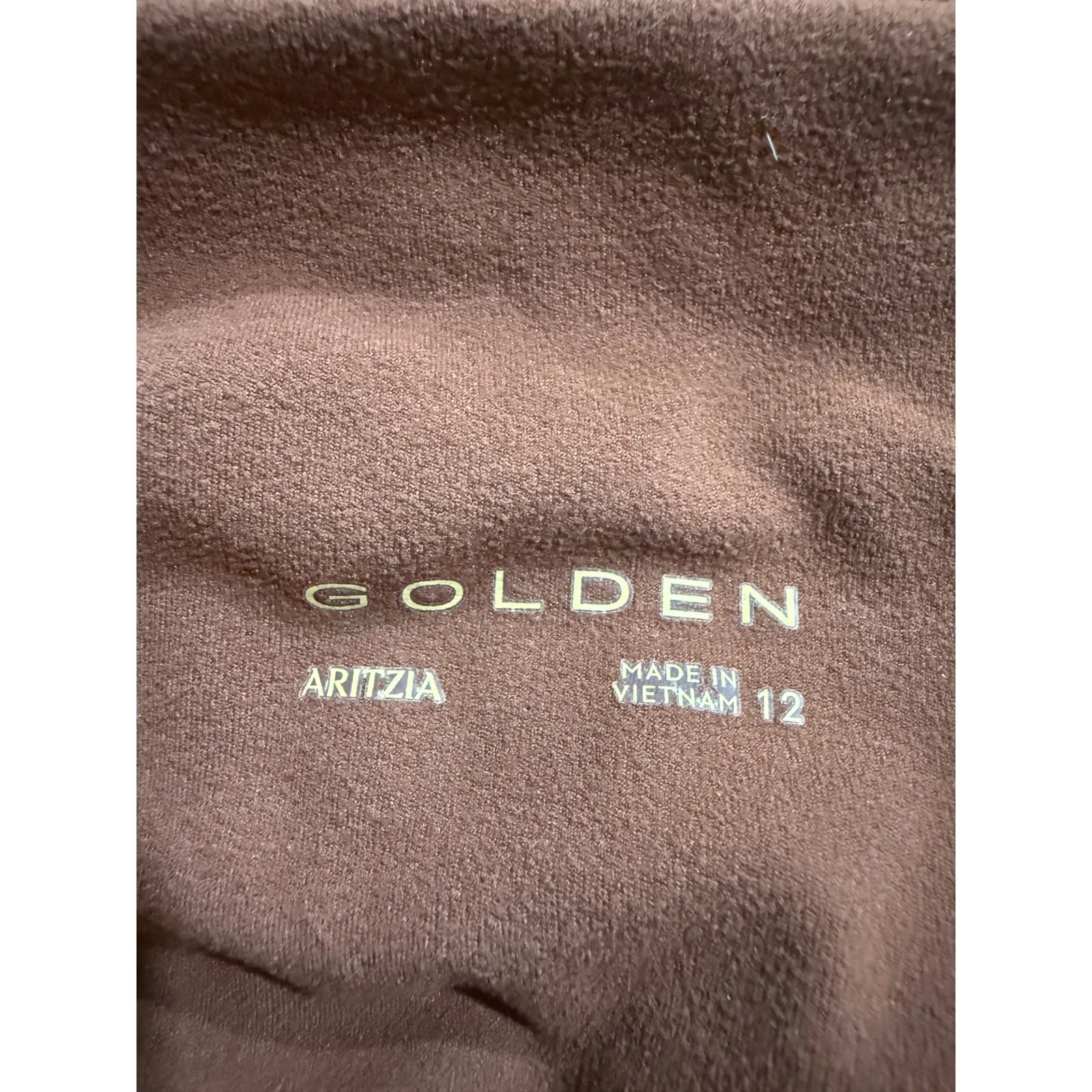 Aritzia Golden High Rise Leggings Brown Size 12 Athleisure - Image 5