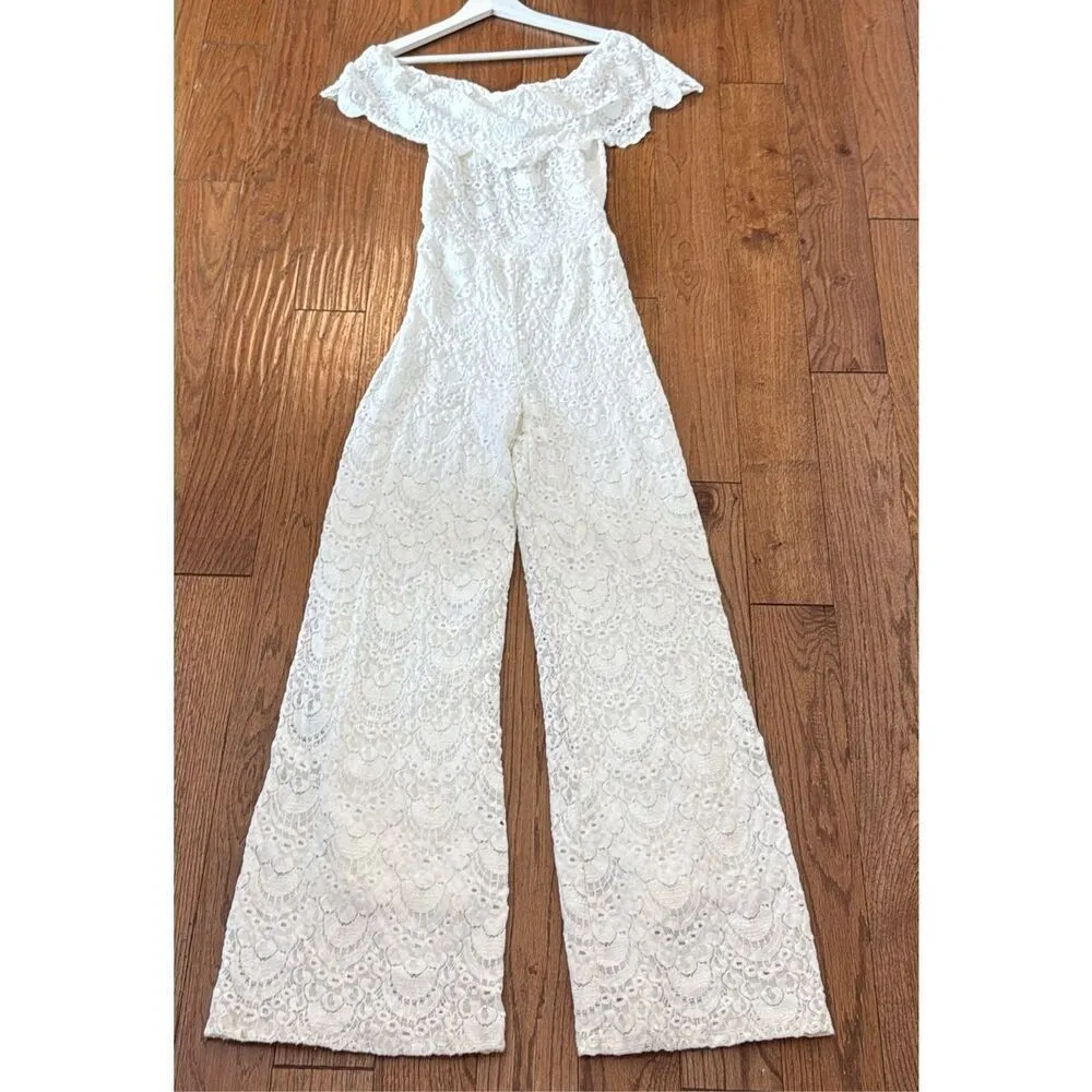 Nightcap Positano about lace off shoulder jumpsuit size 2 - Image 7