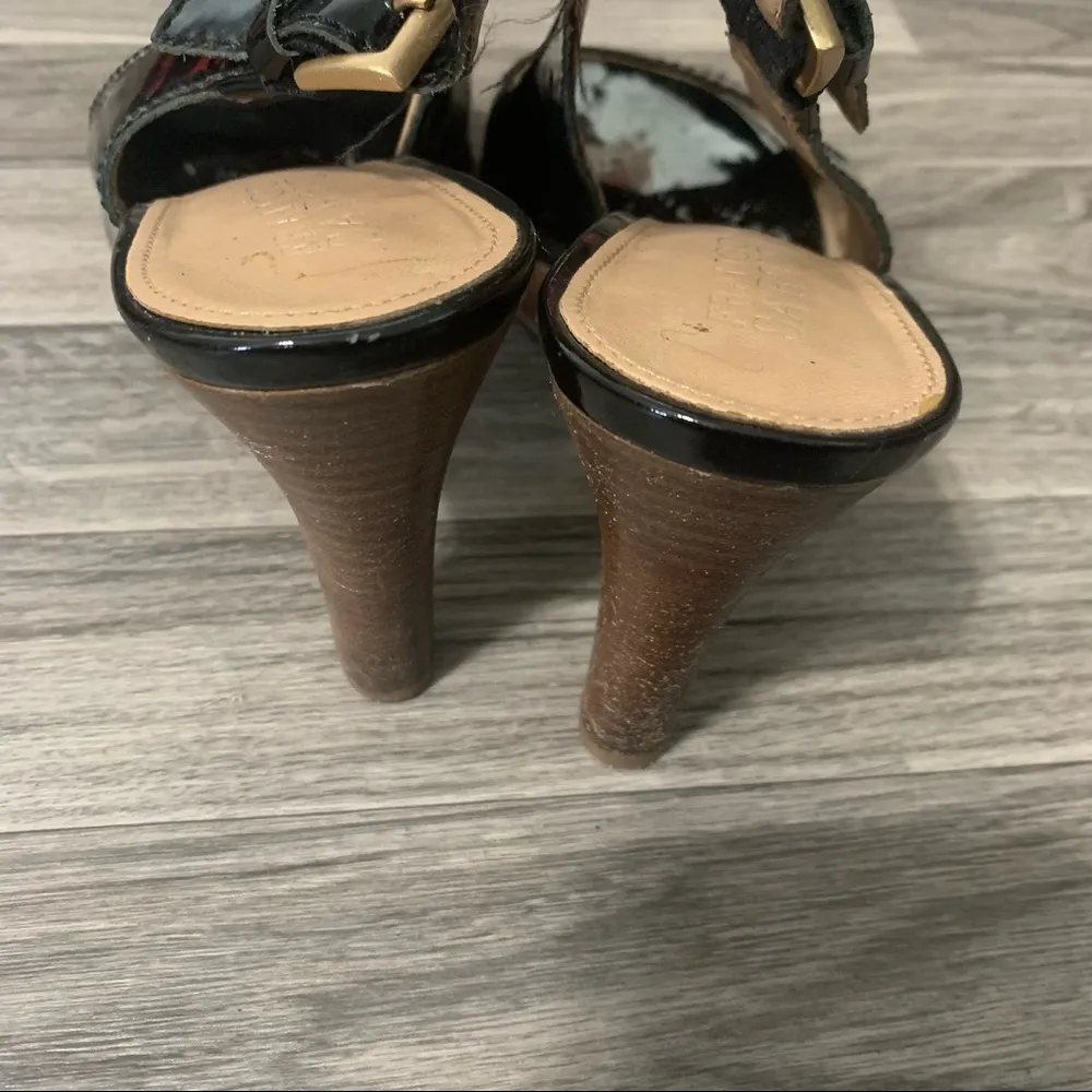 Franco Sarto Black Tan Heels; Size 9.5 Women’s - Image 12