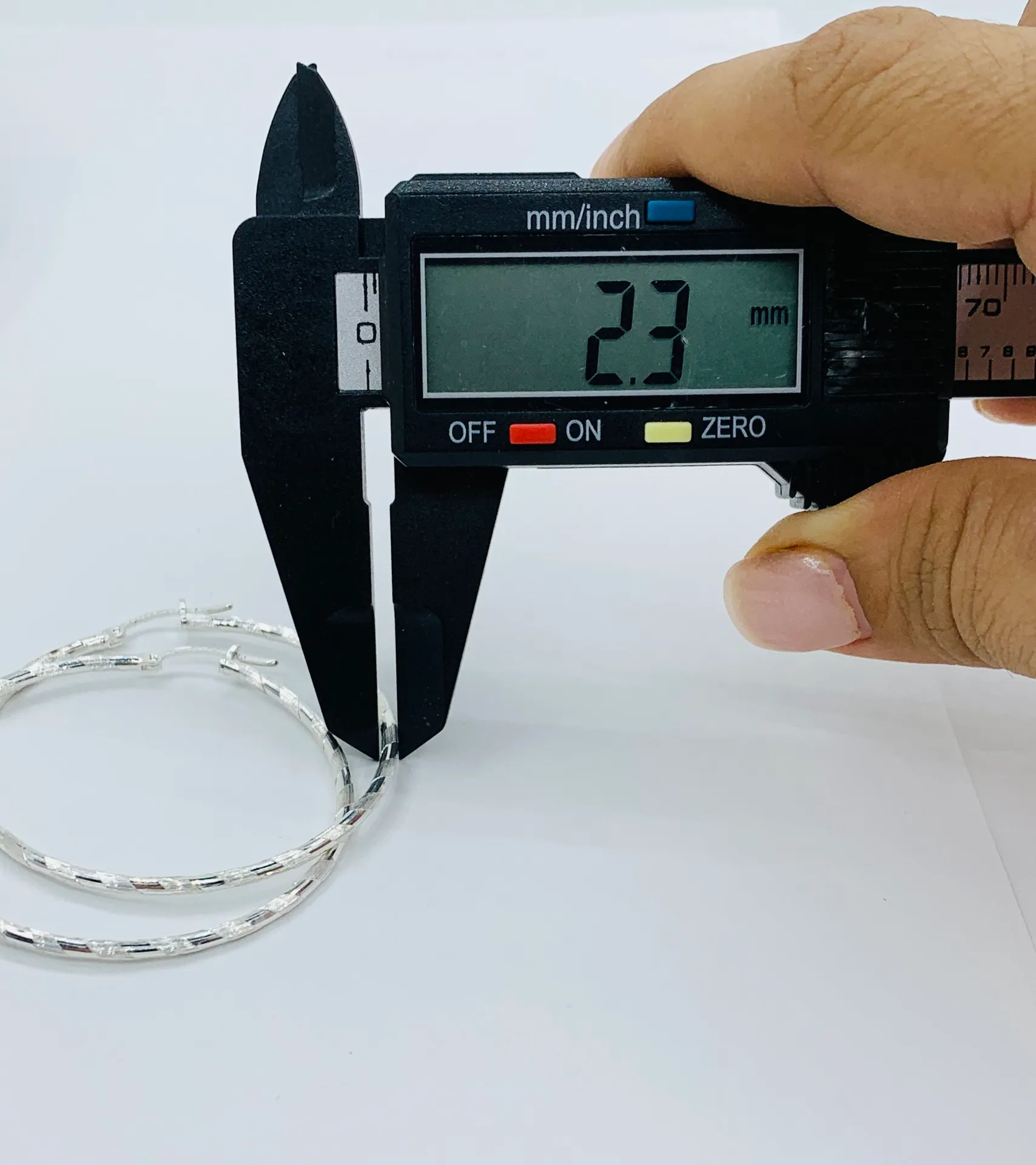 925 Sterling Silver Hoop Earrings - Image 8