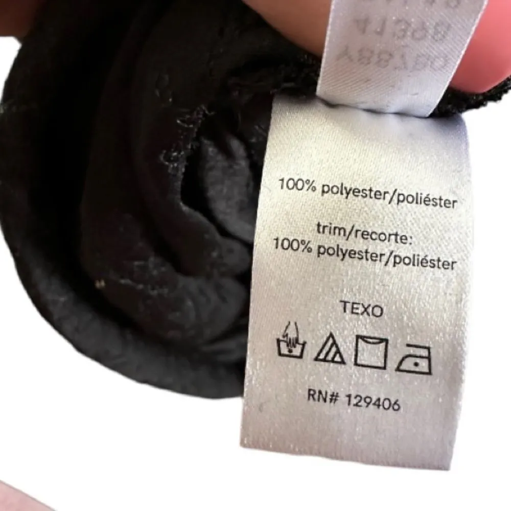 Venus Black‎ & Metallic Sequin Velvet Dress with Sheer Sleeves NWT - Image 8