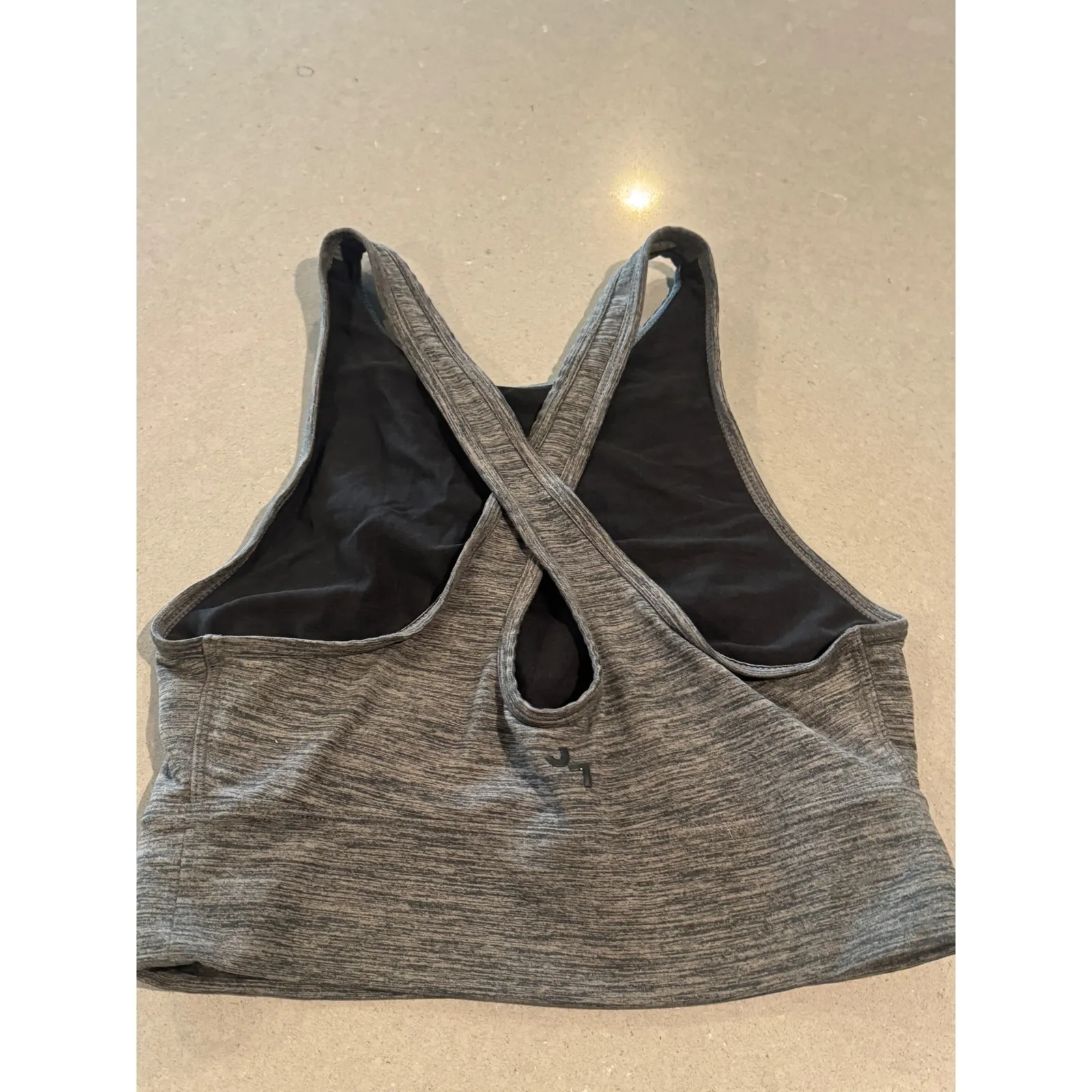 Joy Lab Women's Heather Gray Racerback Sports Bra Athletic Workout Size Small - Image 4