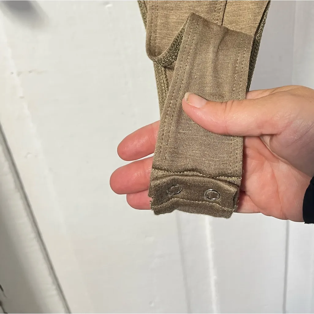 NWOT Taluluah Modest Tank Bodysuit in Natural Mocha Tan size large - Image 6