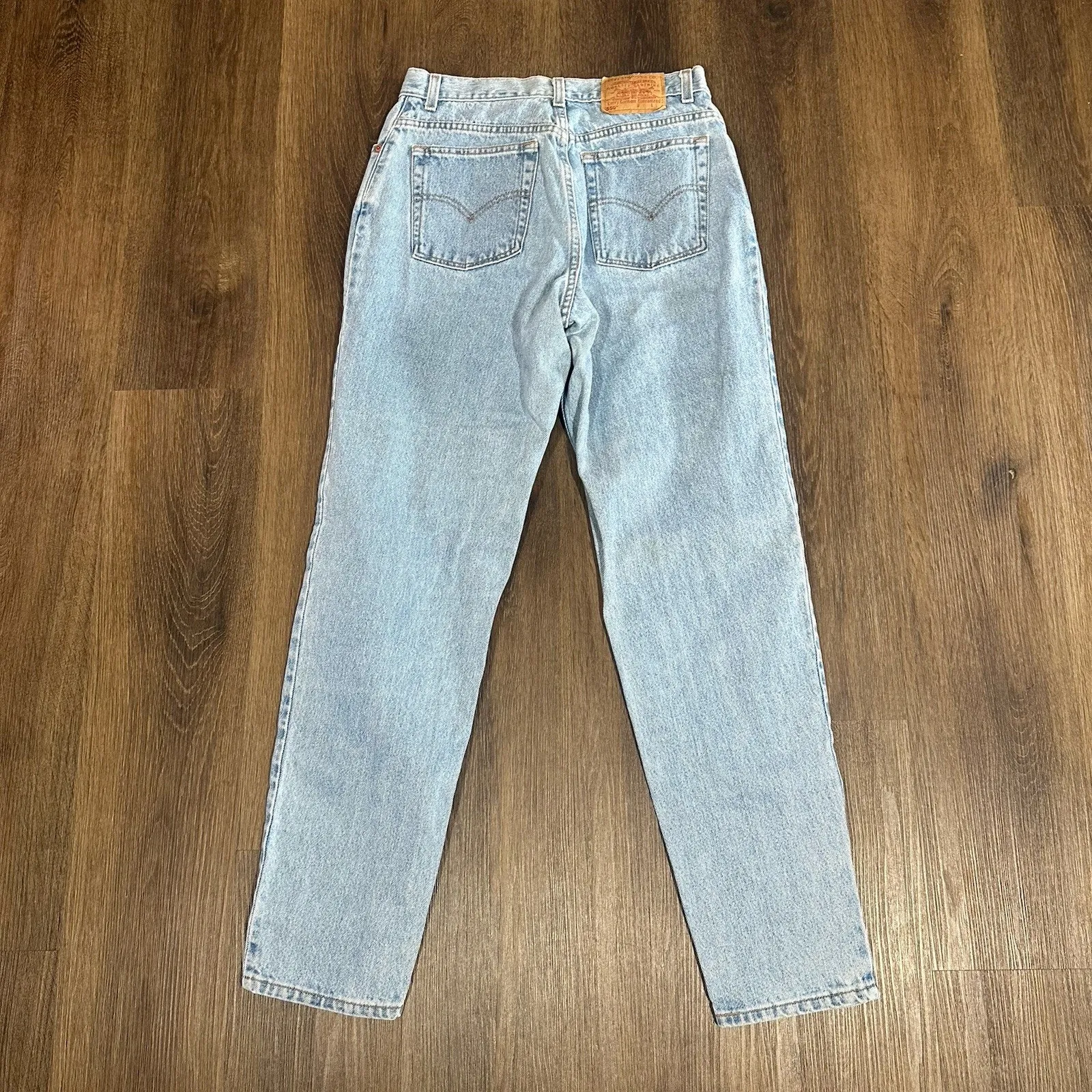 Vintage Levis 512 Jeans Womens 14L Slim Fit Tapered Leg Light Wash USA Denim 90s - Image 2