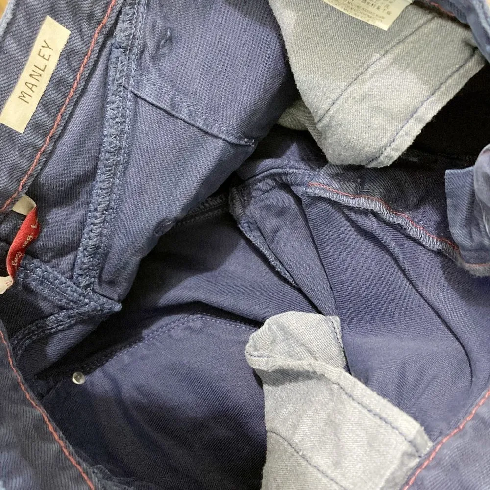 Replay women's 27 distressed carrot fit MANLEY cross mid seam jeans 27x33 28x33 Blue - Image 8