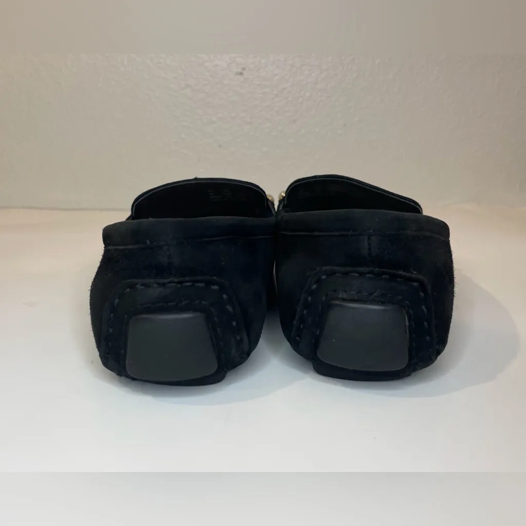 Stuart Weitzman Women’s Allpearls Embellished Black Suede Loafers Flats Size 5.5 - Image 7