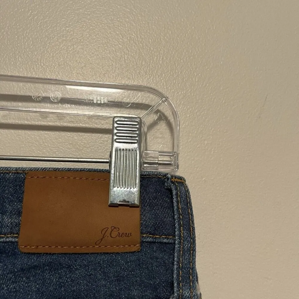 J. Crew 9" Mid-Rise Demi-Boot Crop Jean in Blue Lantern Wash Size 27‎ Raw Hem - Image 3