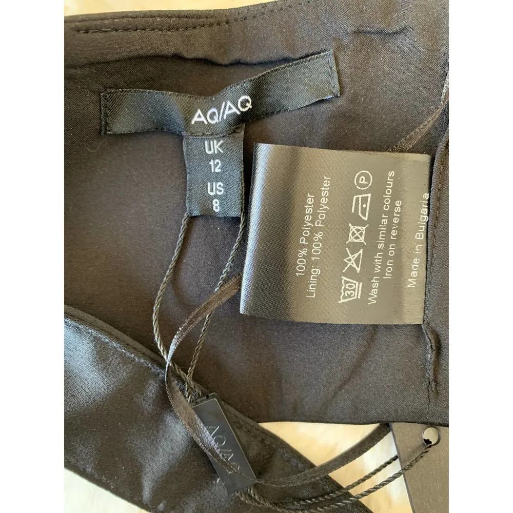 NWT AQ/AQ Skylar Crop Top in Black - Image 2