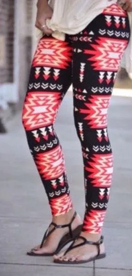 Aztec Print Leggings - Image 2
