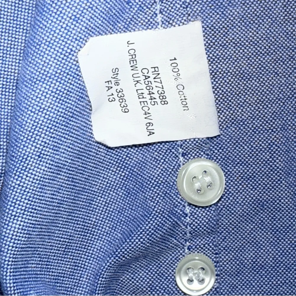 J. Crew Women’s 3/4 Button-Down pullover timeless classic cotton Shirt large - Image 10