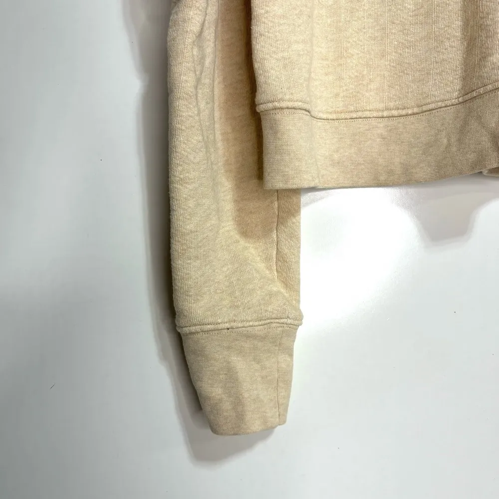 Ulla Johnson Harper French Terry Pullover Oatmeal Puff Sleeve Poplin Collar S - Image 9