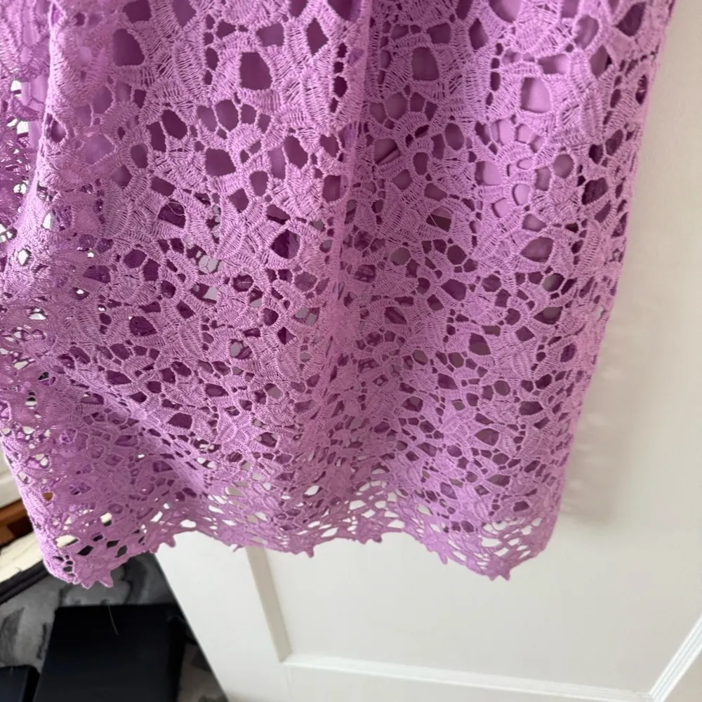 ASTR The Label Spaghetti Strap Lace Purple Midi Dress Cocktail Party Wedding XS - Image 4