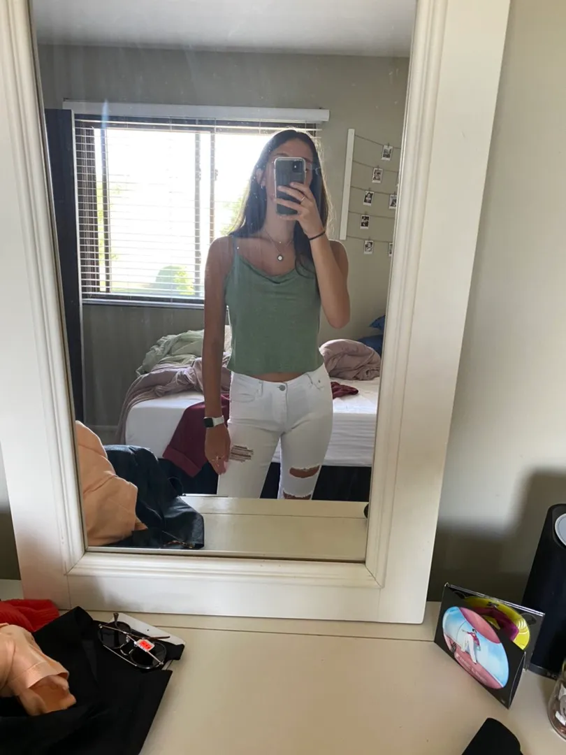 Urban Outfitters Ripped white Jeans  - Image 2