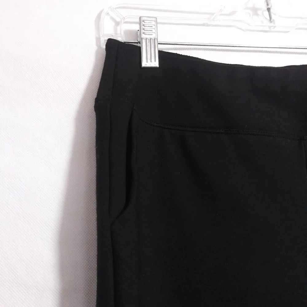 Orvis Casual Black Cuffed Pull On Ankle Pants Size Small - Image 5