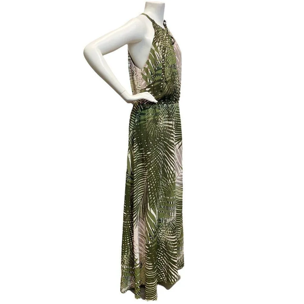 SANGRIA Tropical Print Sz 14 Maxi Summer Sundress Dress - Image 6