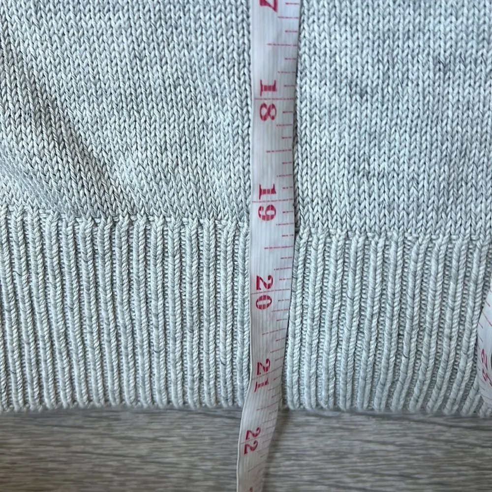 NEW Everlane The Cotton Mockneck Crop sweater heather gray - Image 8