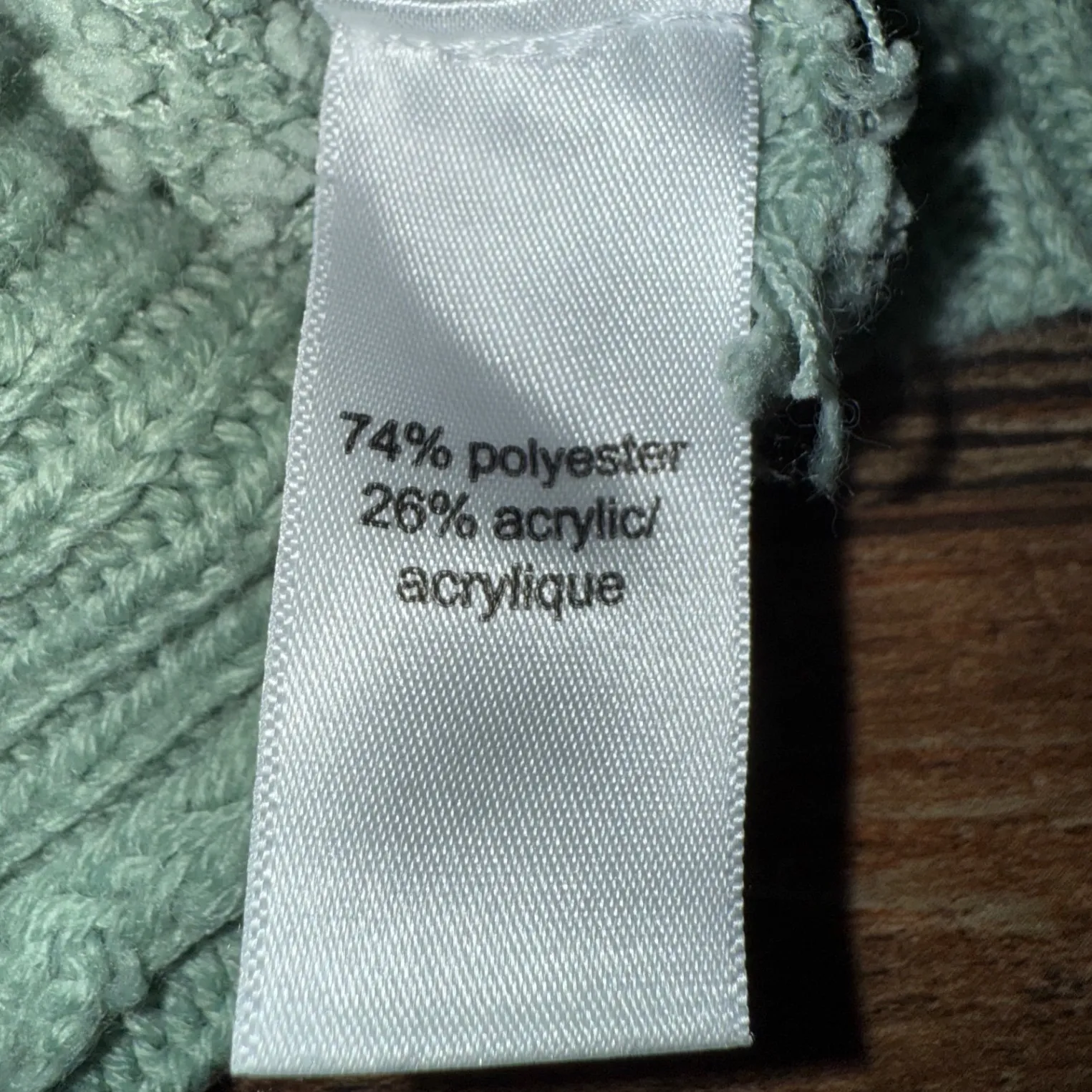 Maurices Light Green‎ Textured V Neck Hoodie Sweater Size M - Image 7