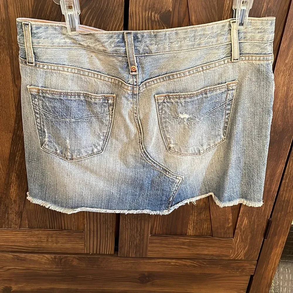 NWOT GAP Denim Distressed Mini Skirt - Image 3
