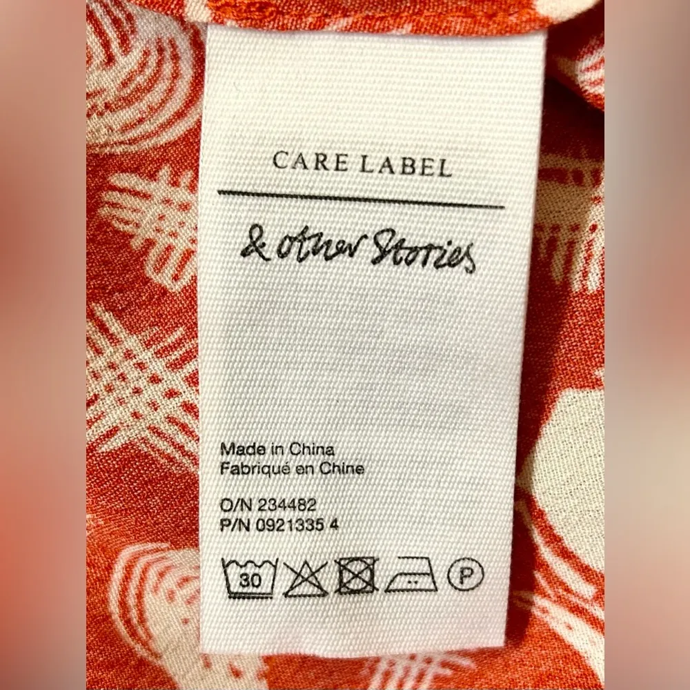 Puff Sleeve Floral Midi Dress Size 12 - Image 14