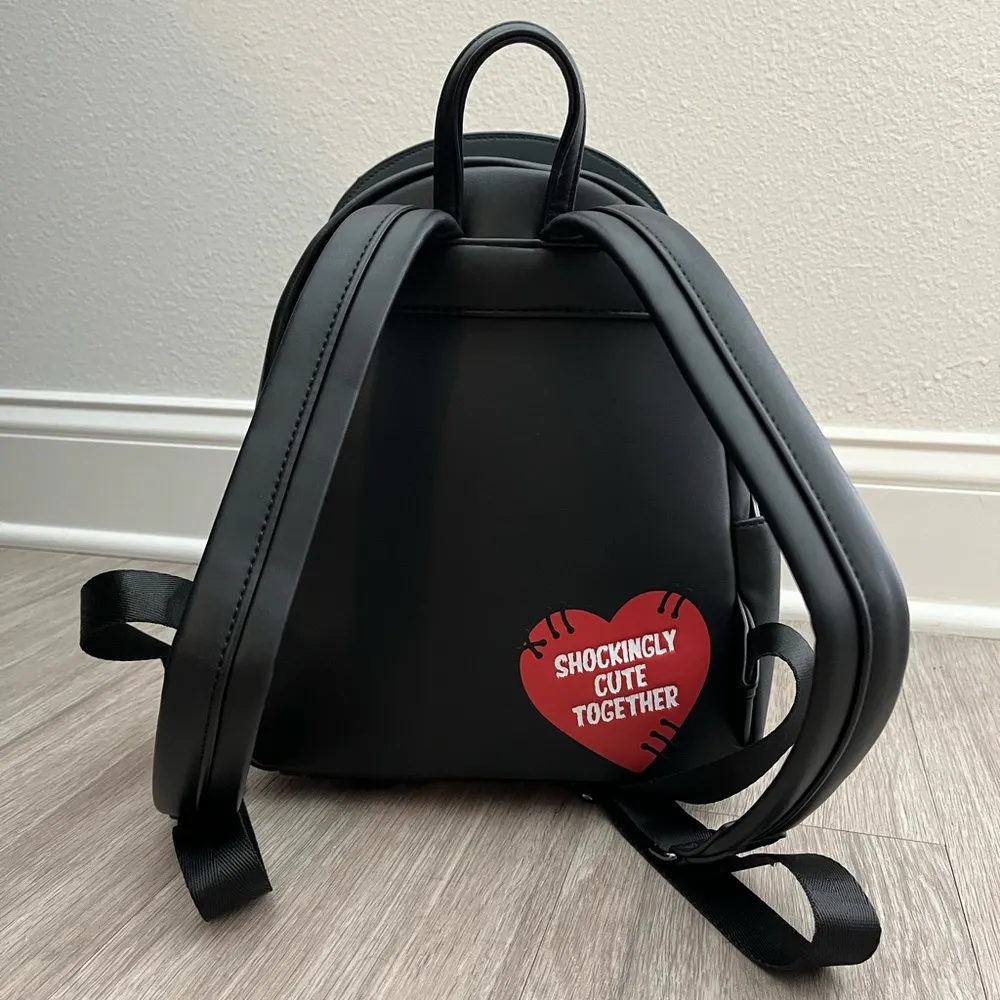 Loungefly Universal Monsters Frankenstein & Bride Cosplay Mini Backpack - Image 3