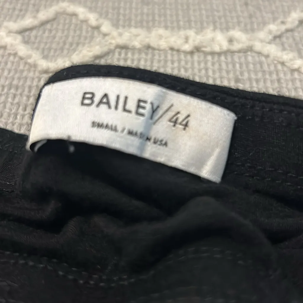 Bailey 44 Black Ruched Midi Skirt - Image 2