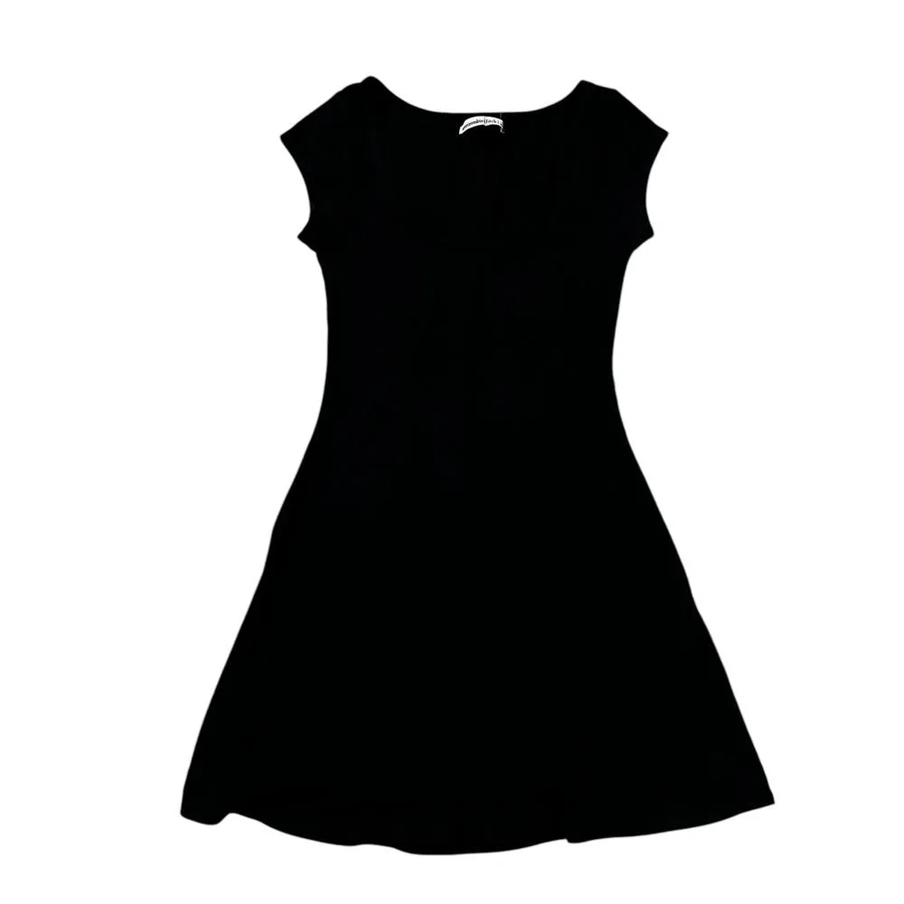 Abercrombie & Fitch Black Stretch Fit & Flare Dress Women Size Small NWT | 62-44 - Image 3