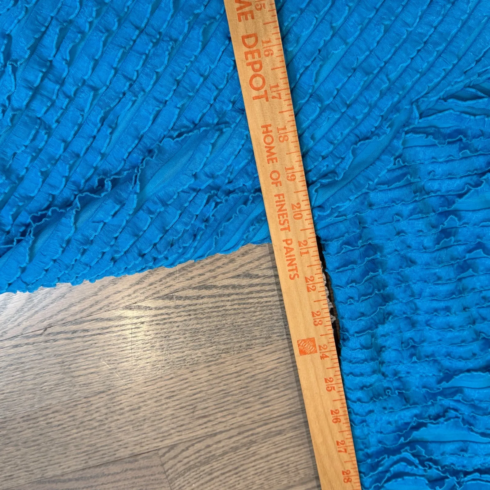 Caroline Rose Turquoise Textured 3/4 Sleeve Tunic Top M Made in USA Blue Size undefined - Image 3