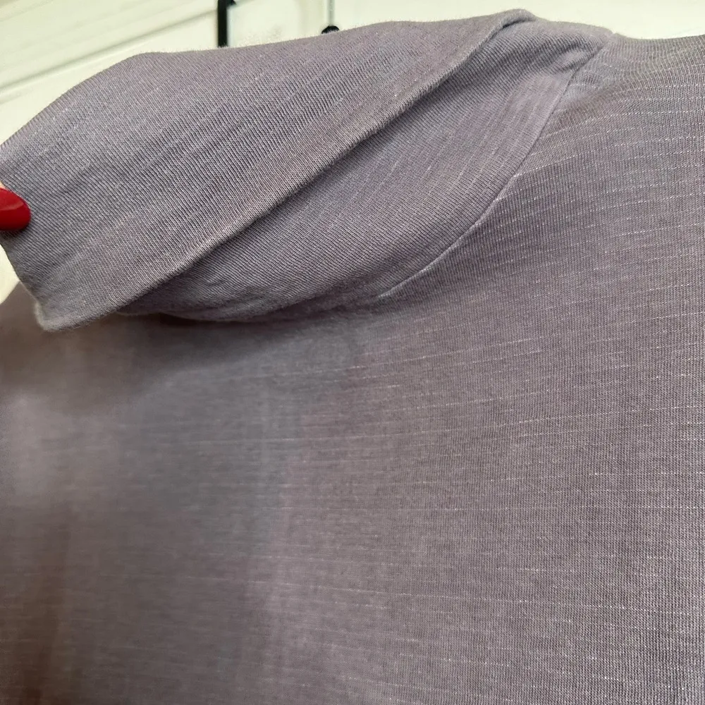 Athleta Women's Cowl Neck Eco Wash Knit Dress with Thumb Holes, Size XS - Image 7