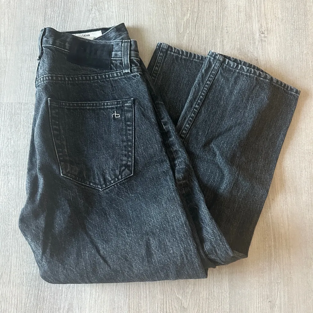Rag & Bone Black Vintage Wash Denim - Image 4