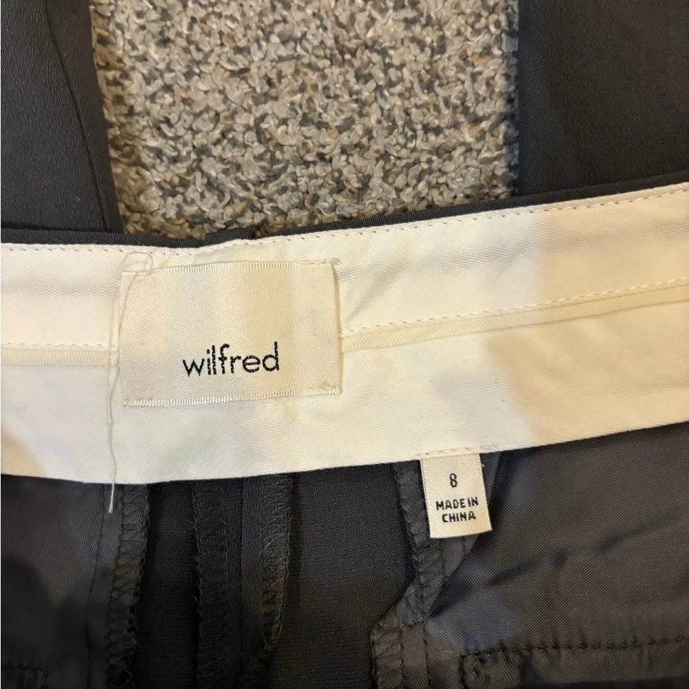 Aritzia Wilfred Wide Leg Dress Pants Gray Size 8 - Image 3