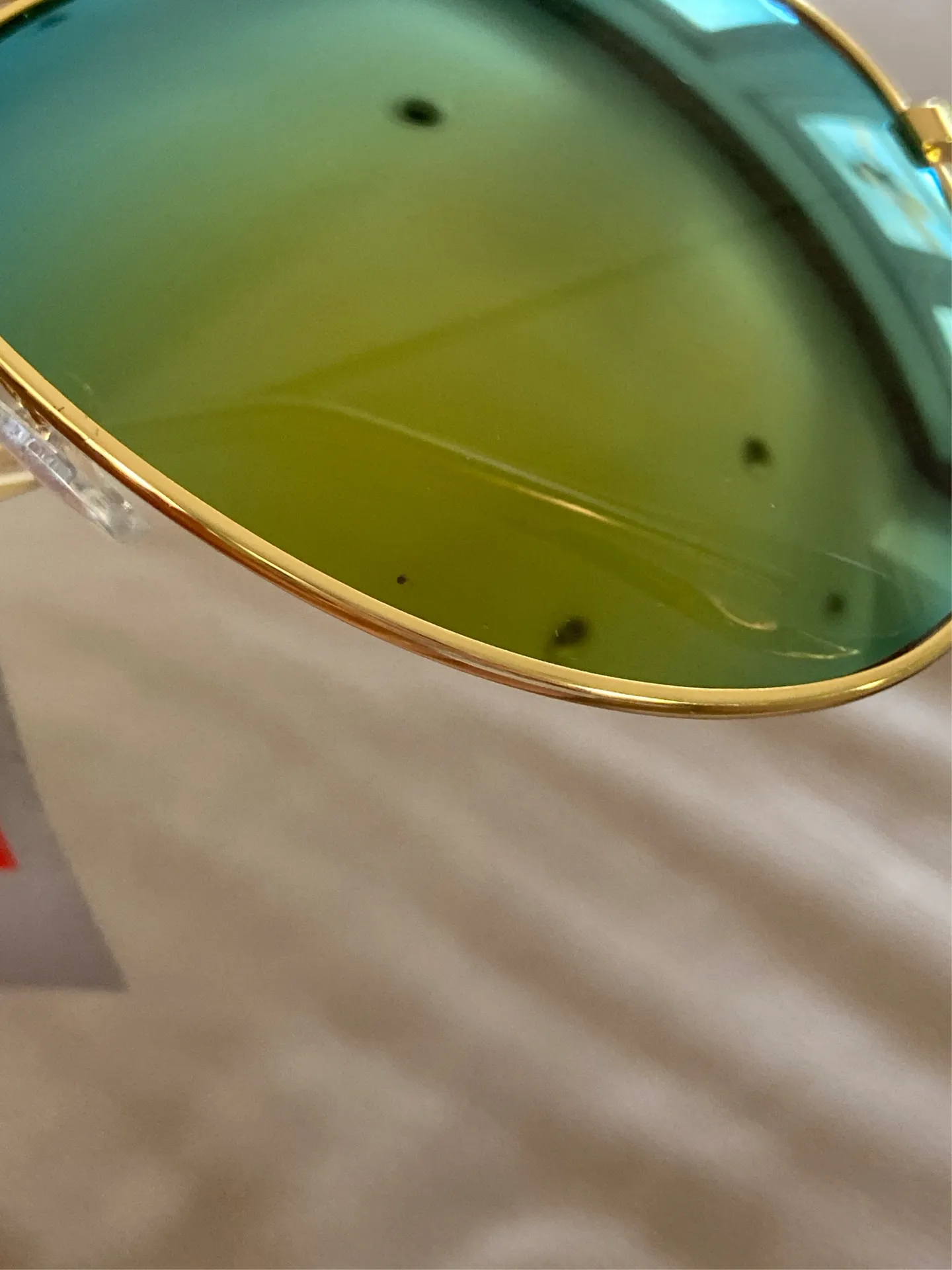 Ray-Ban Aviator Sunglasses Gold Frame - Image 7