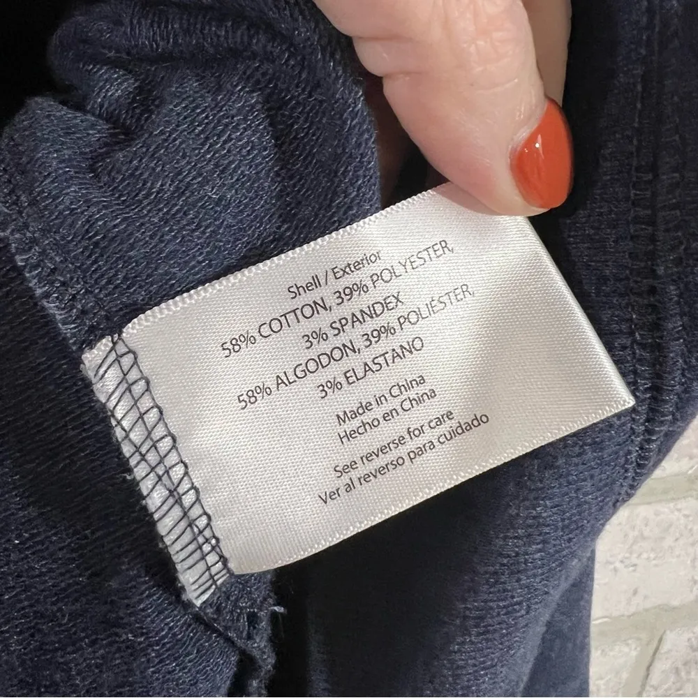 Wildfox Navy Social Statement Long Sleeve Sweatshirt Size S - Image 7