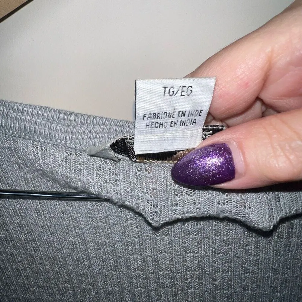 Bob Timberlake Thin Thermal Knit Henley Long Sleeve Banded Shirt - Image 6