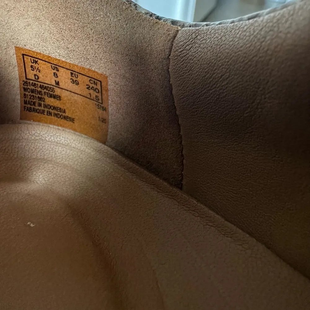 Clarks Unstructured Women's Un Maui Snakeskin Print Lace-Up Sneakers size 8 - Image 6