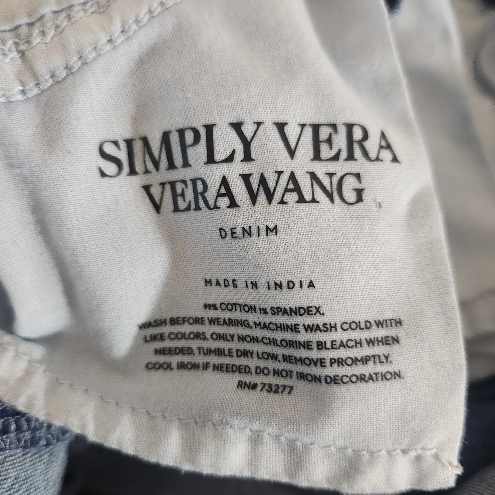 Simply Vera Vera Wang Mid-Rise Straight Leg Jeans Size 8 - Image 12