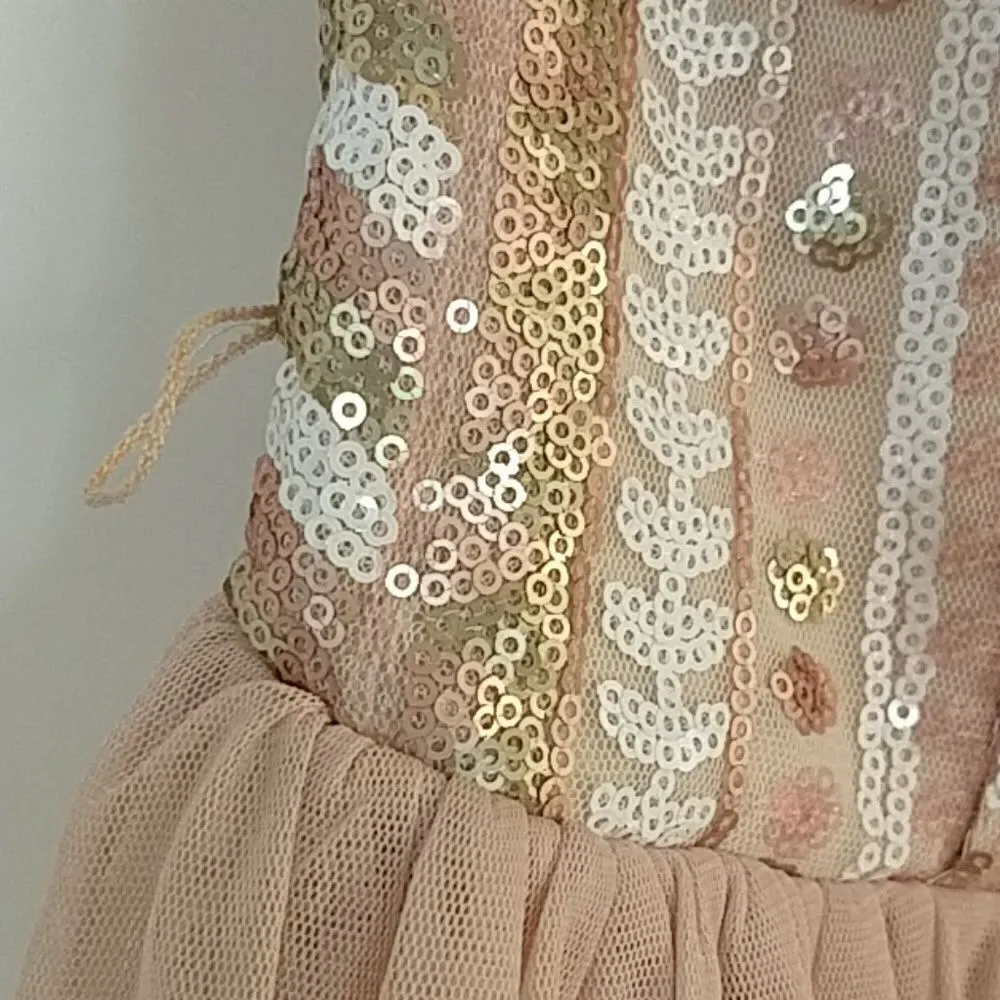 Y2K Vintage Teeze Me Formal Dress – Size 3 – Beaded Goddess Babydoll Style - Image 3