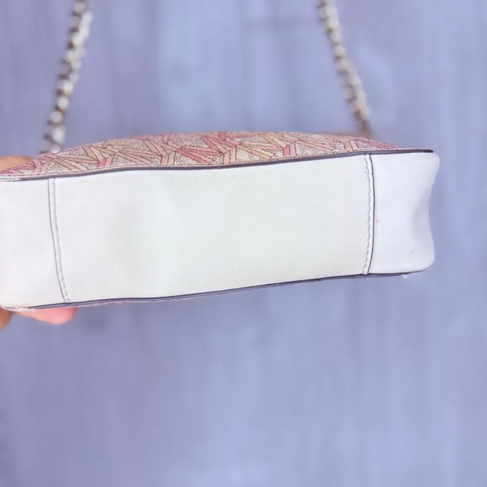 Michael Kors Jet Set Camera Shoulder Bag Rose gold Multi color purse adjustable - Image 10