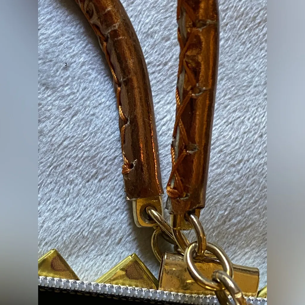 Vintage “HANDMADE” Gold Gum Wrapper 👜 Purse/Handbag!! - Image 9