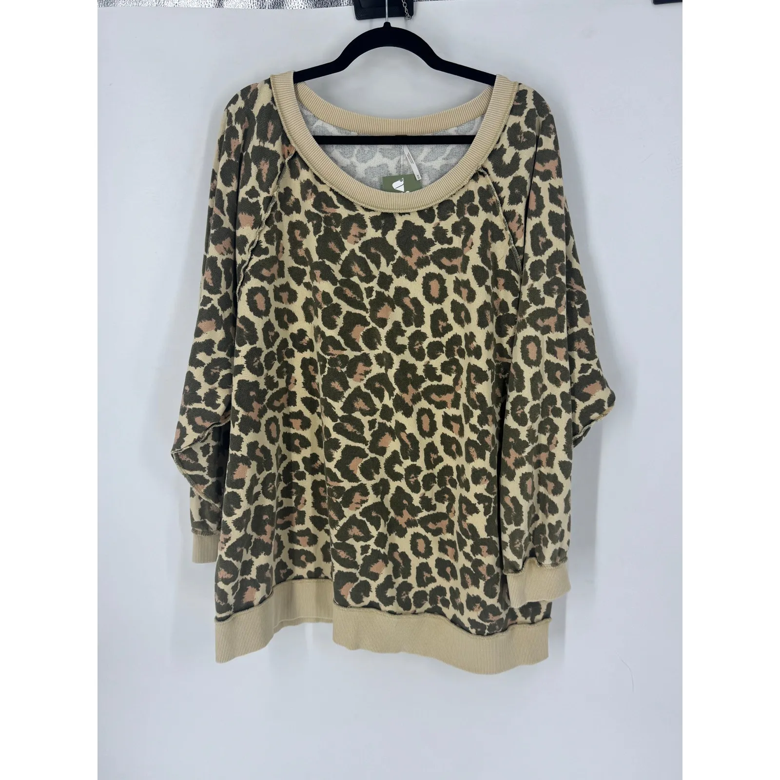 Free People Go On Get Leopard Print Sweater - Image 3