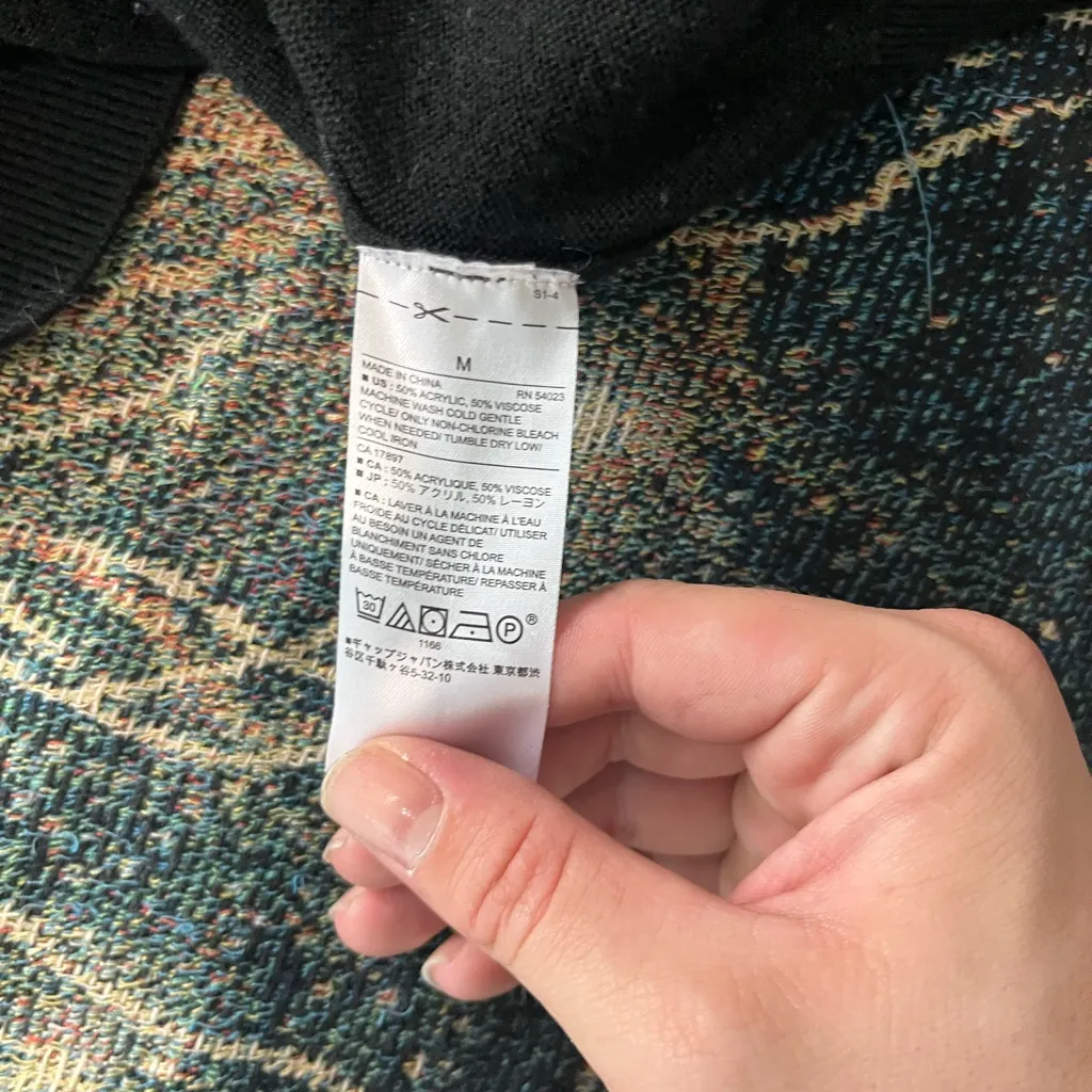 Banana Republic Black Pleated Sweater Women’s Medium 3/4 Sleeve Pullover
Blouse - Image 14