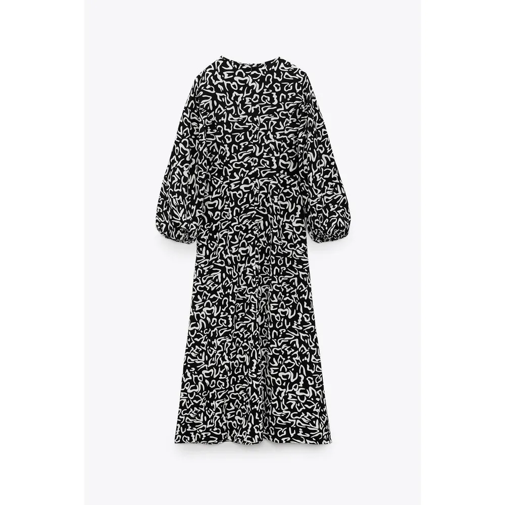 Zara Printed Midi Dress - Image 15