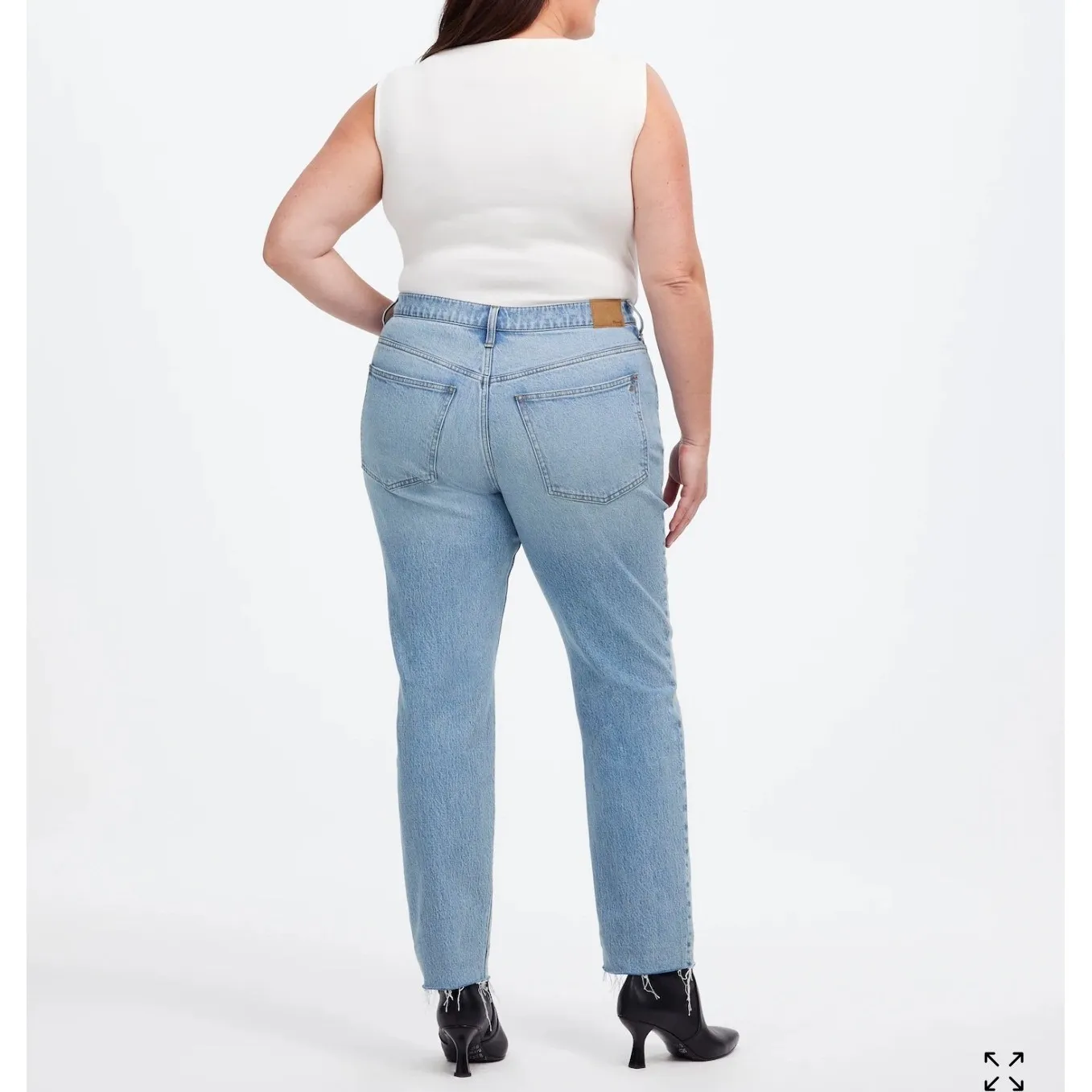 Madewell The Perfect‎ Vintage Jean Distressed Raw Hem Hernado Wash Size 32 - Image 9