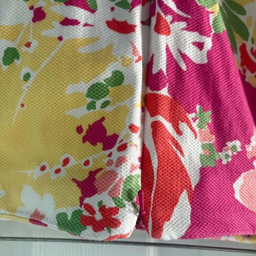 Talbots Pink, Red, Green and Yellow Knee-Length Pencil Skirt - Image 5